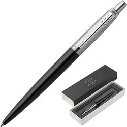 Ручка шариковая Parker Jotter цвет чернил синий цвет корпуса черный (артикул производителя 1953184)